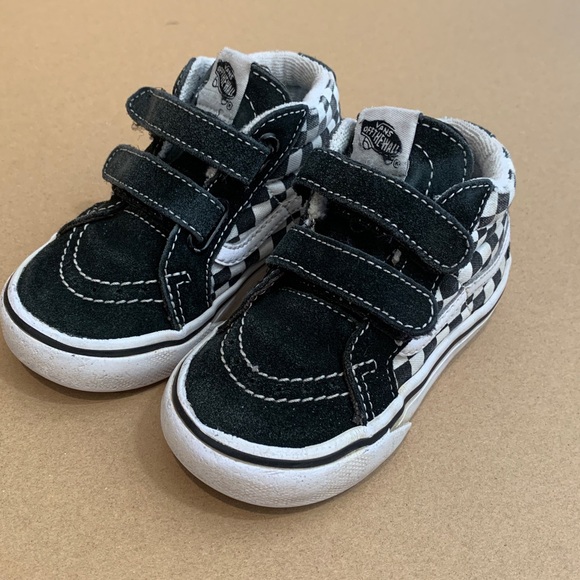 Vans Sk8-Mid  black and white Checkerboard - Picture 2 of 3